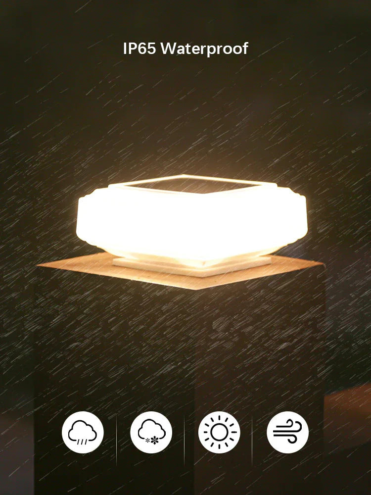 SolunaCap Solar Light | LED Outdoor Light | Weatherproof & Electric-Free | For Garden & Post