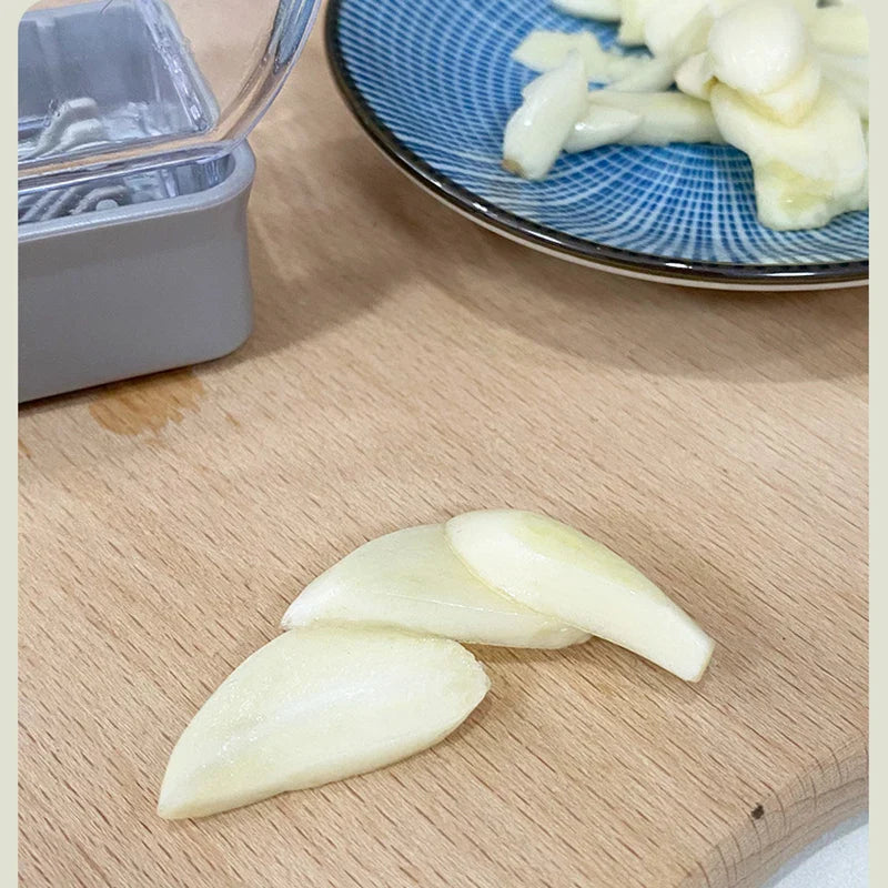 GARLICO Garlic Press Hand Device | Manual Garlic Grater & Peeler | Stainless Steel & ABS | Kitchen Helper for Fine Chopping