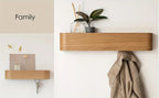 NordicHide Rack Wall wardrobe with shelf & hidden hooks
