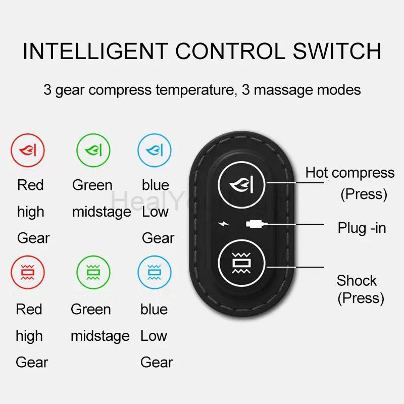 Hot Compression Vibrating Massage Pillow