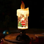 Snowfall Crystal Christmas Candle Light