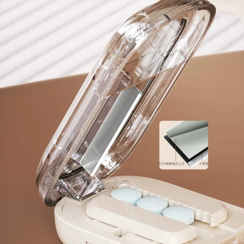 Pocket Size Dustproof Pill Cutter Organizer