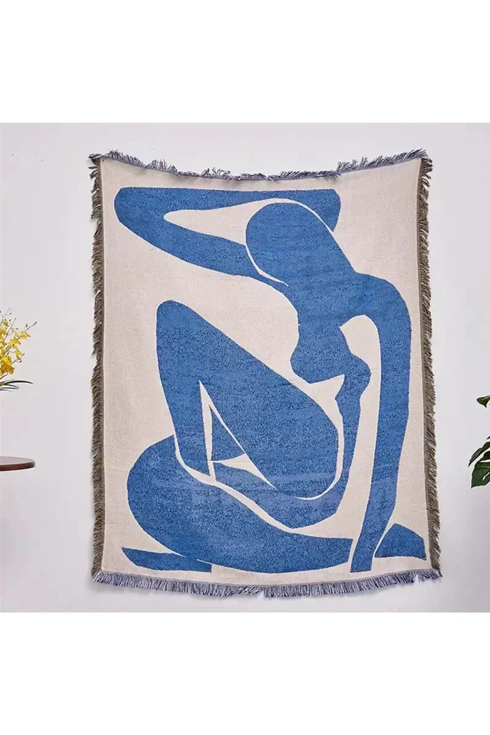 Abstract Blue Muse Blanket