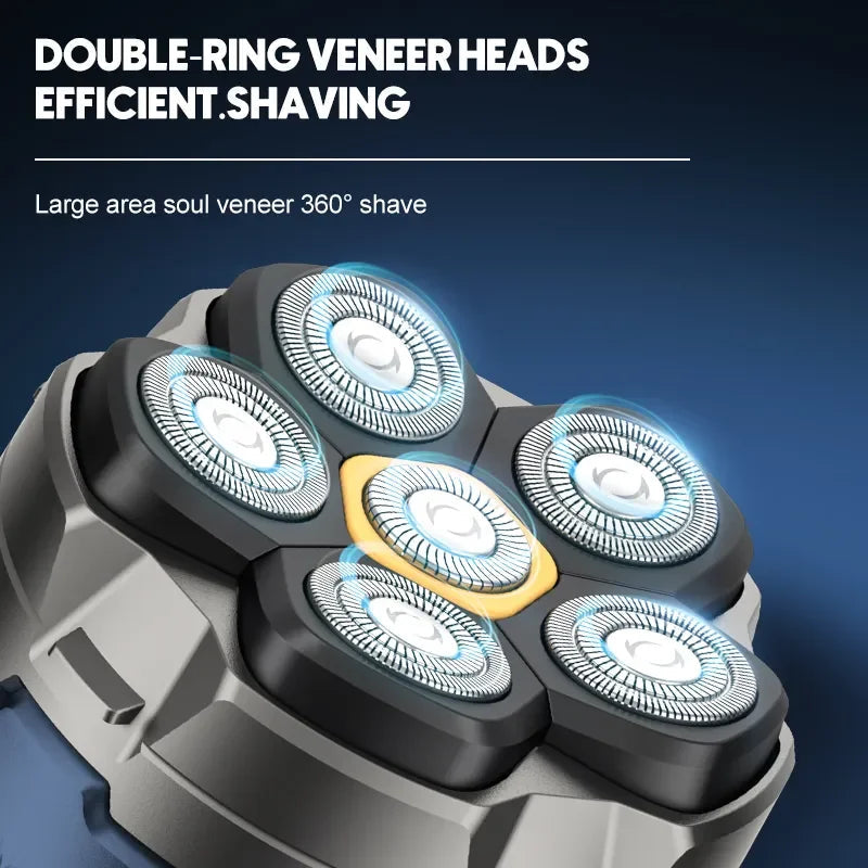 Waterproof 6D Head Shaver