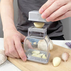 GARLICO Garlic Press Hand Device | Manual Garlic Grater & Peeler | Stainless Steel & ABS | Kitchen Helper for Fine Chopping