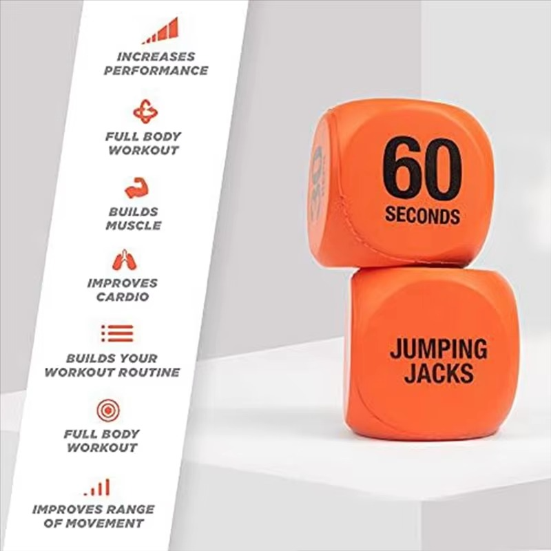 Exercise Dice Set for Full Body Workouts and Cardio Training