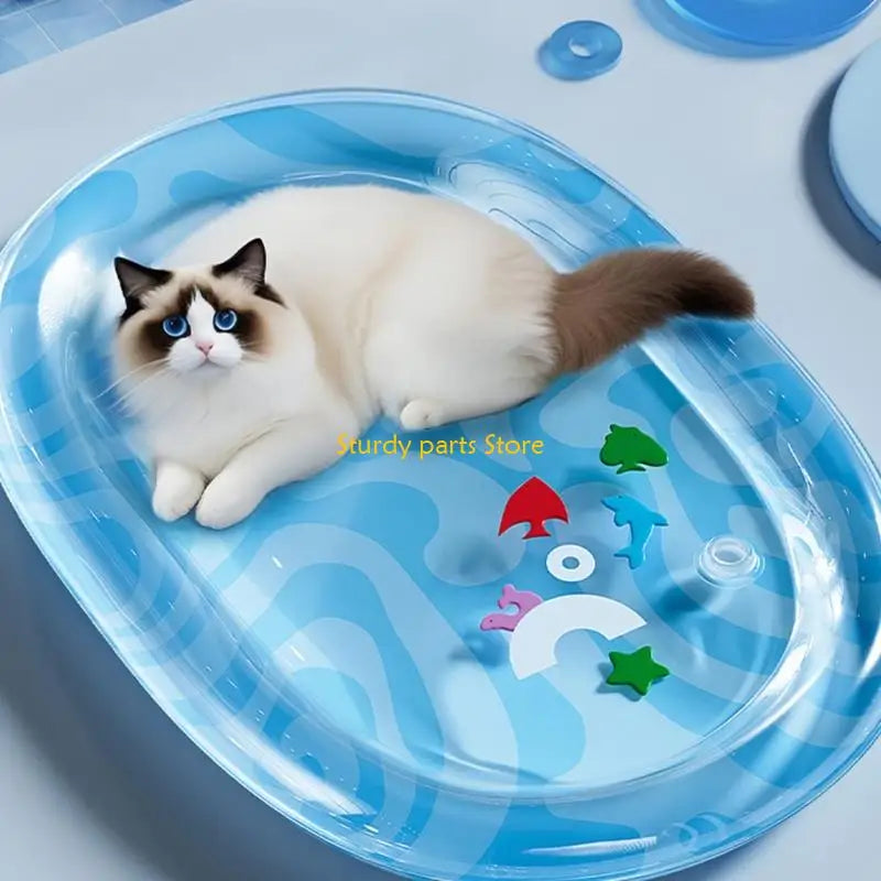 Kühlmatte FrostoPaws AquaPad | Inflatable Water Mat for Dogs & Cats | Scratch Resistant & with Air Pump | Available in 3 Sizes
