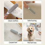Hair-free Reusable Lint and Pet Hair Brush | Double-sided & glue-free | Electrostatic & durable | For clothing, furniture & more