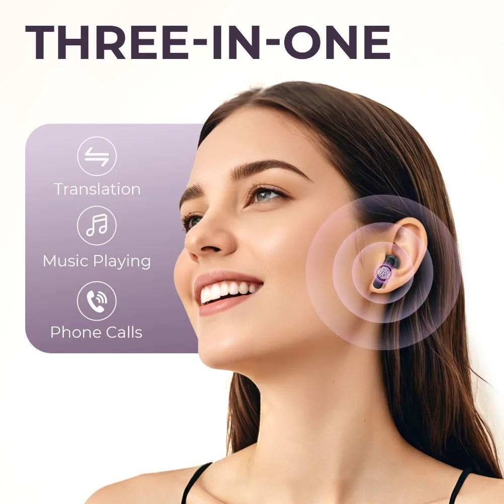 Touch Screen Translation Headphones with Noise Cancelling – Avelora
