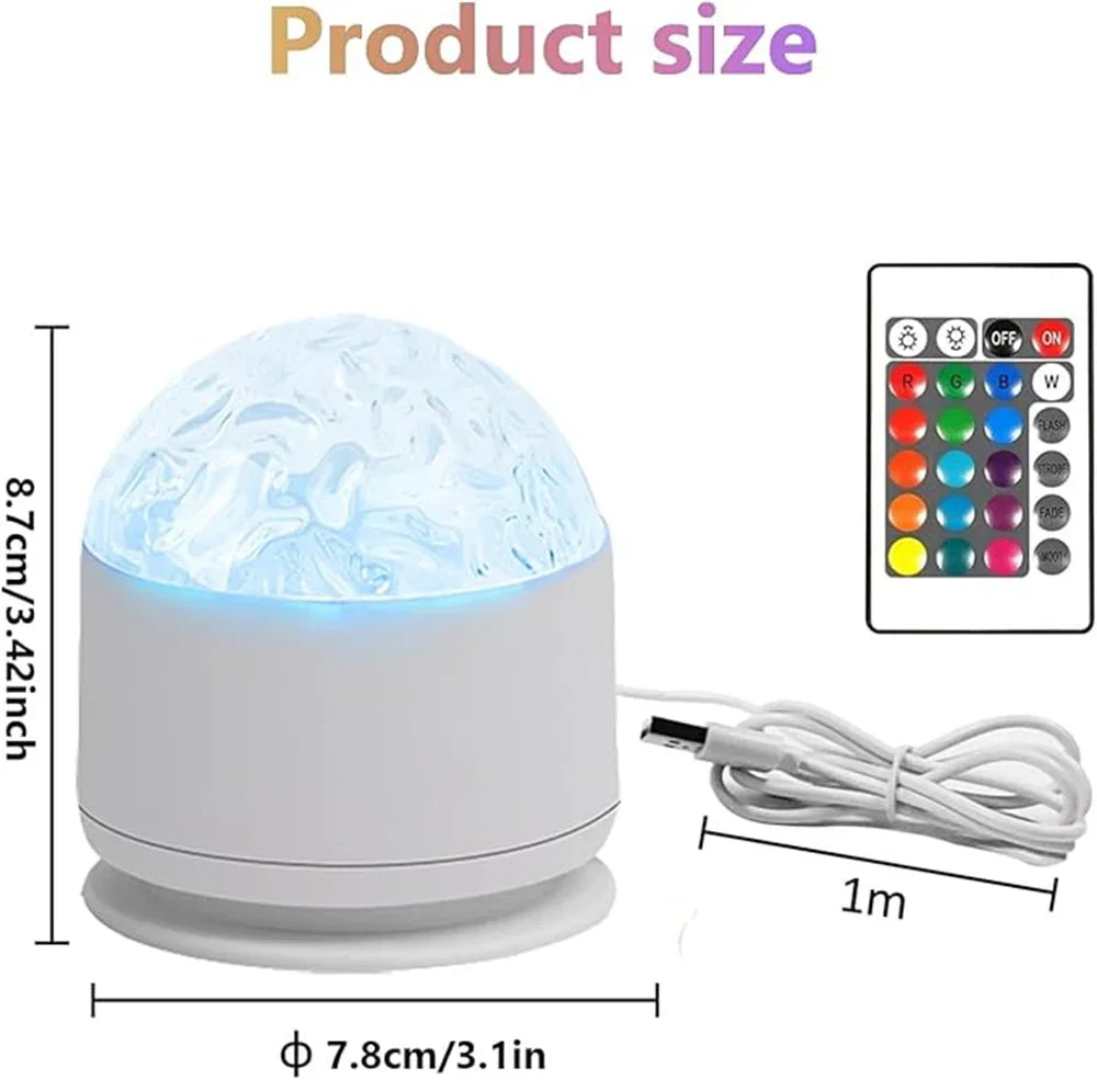 Aurora Projector LumoSky | 16 Colors Northern Lights | USB & Remote Control | Relaxing Night Light
