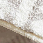Japanese-Style Plush Area Rug with Irregular Shape and Non-Slip Backing