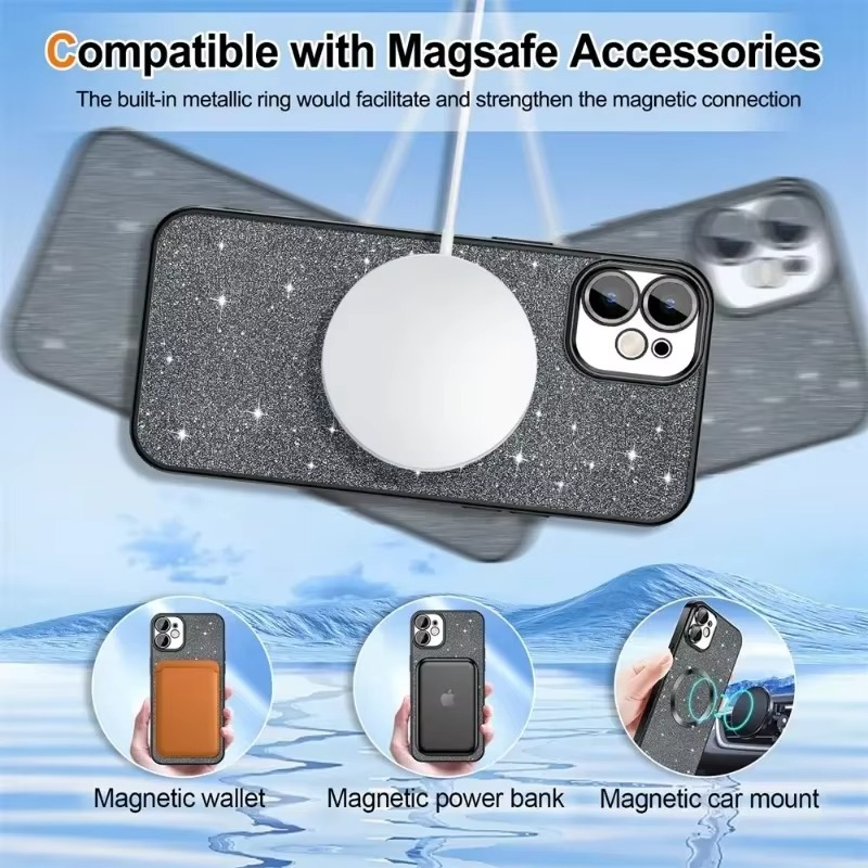 Sparkling Electroplate Case with MagSafe for iPhone