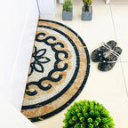 FloraMat - Elegant Half-Round Doormat for Your Home