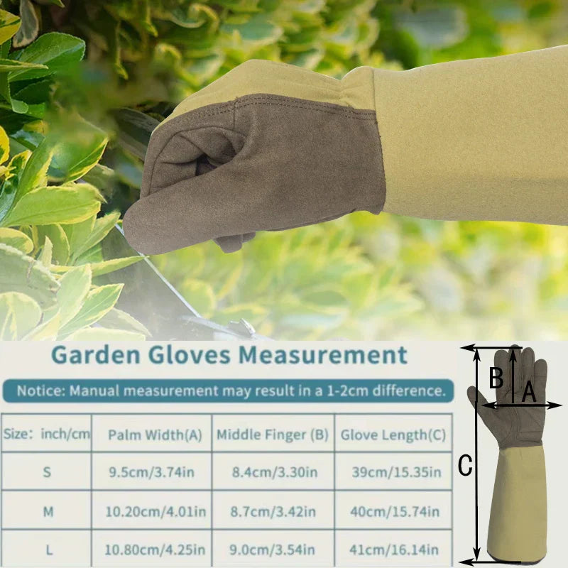GardenGuard Thorn Gloves | Breathable & Durable Microfiber Leather | For Female Gardeners
