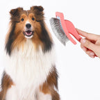 Natural Fur Care Brush ProRake | Manual Hair Removal Brush with Wooden Handle | Reusable & Durable | 21×10 cm