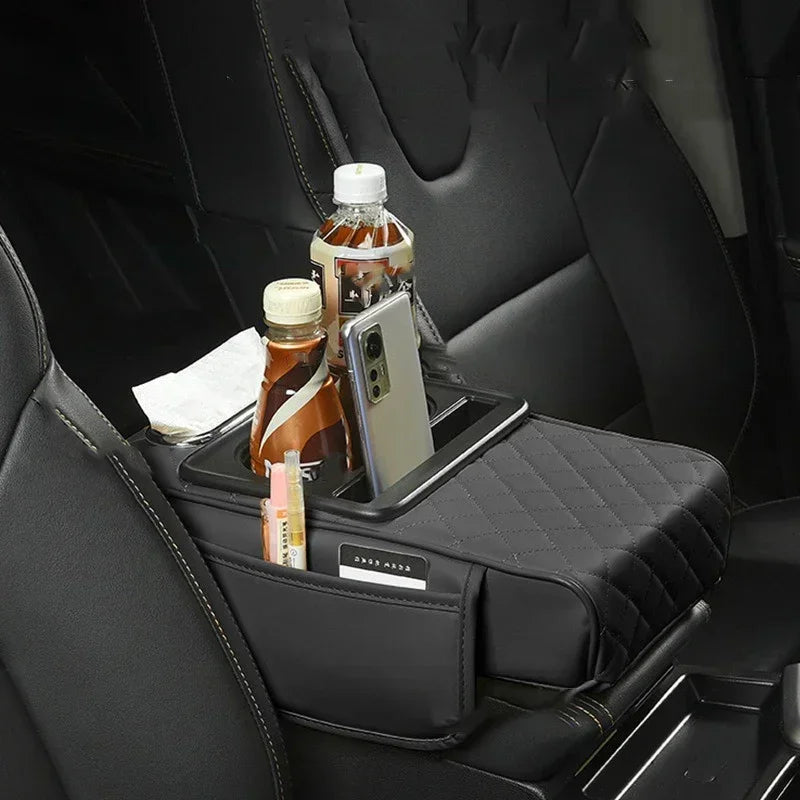 Console Craft Multi-Pocket Car Armrest Pad