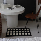 Black & White Grid Rug