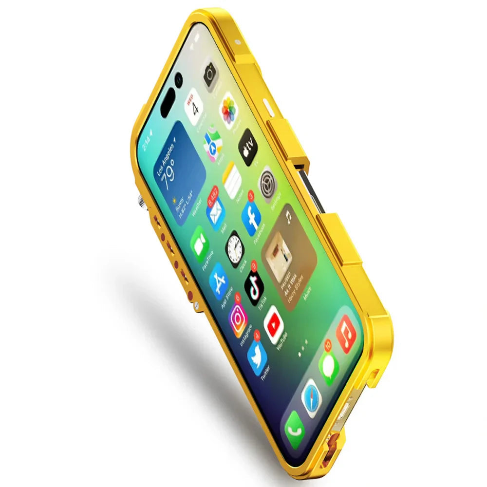 Tactical Grip Shockproof Alloy Frame iPhone Case
