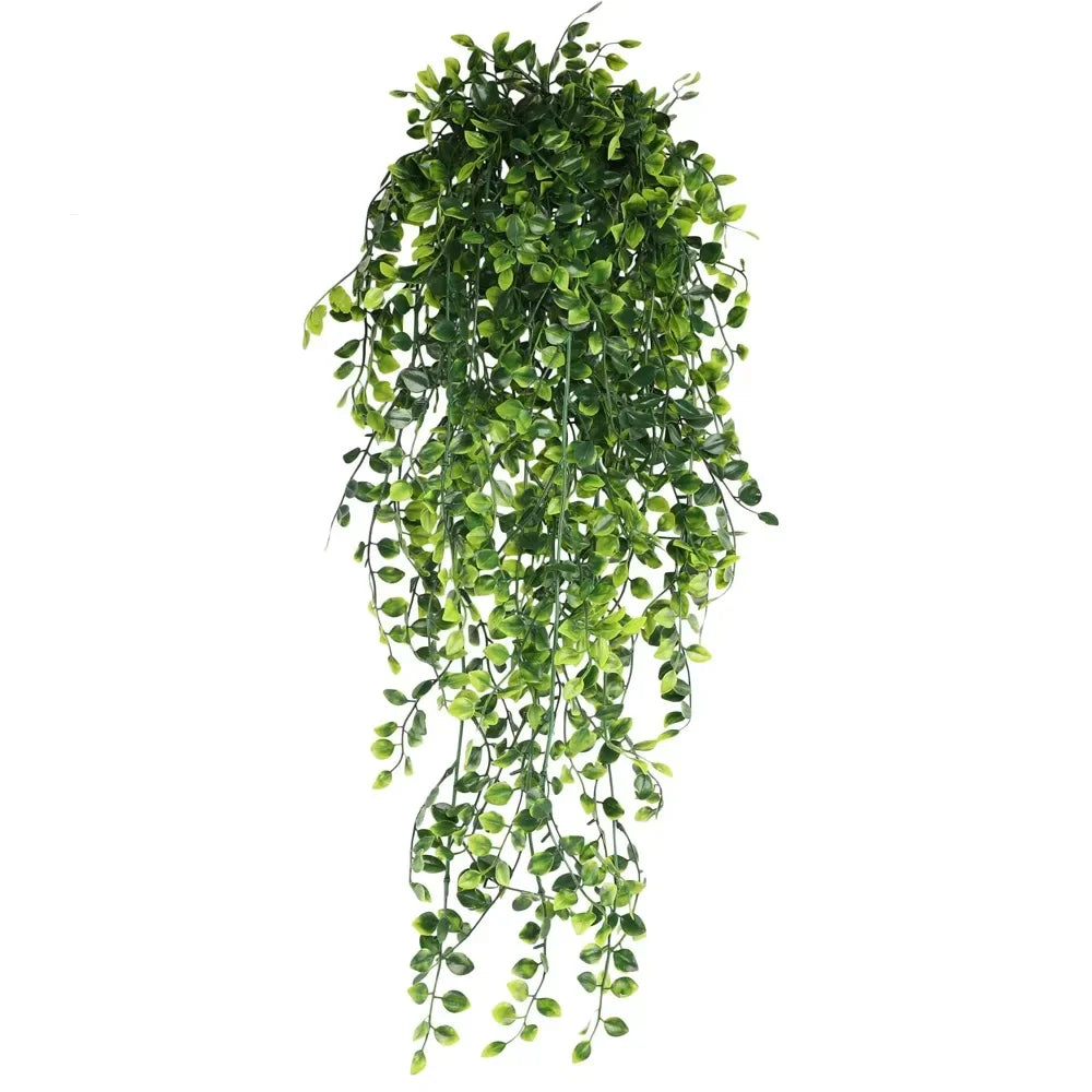 Evergriva Hanging Plant Artificial | 90 cm Boston Fern Look | Easy Care & UV Resistant | For Indoor & Outdoor