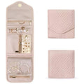 Jewelry bag Velmora Roll | Foldable & Space-saving | For Travel & Home | Velvet look in 3 colors