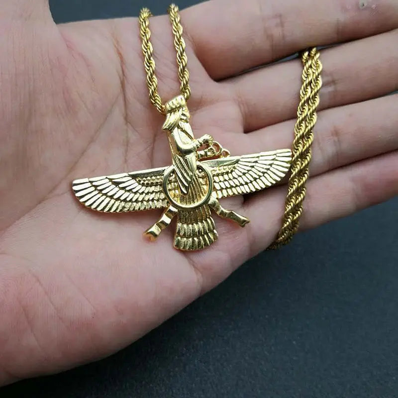 Zoroastrian Faravahar / Ahura Mazda Pendant Necklaces