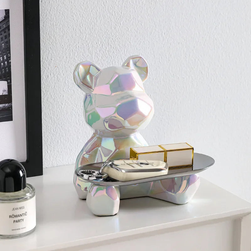 Geometric Bear for stylish organization and storage