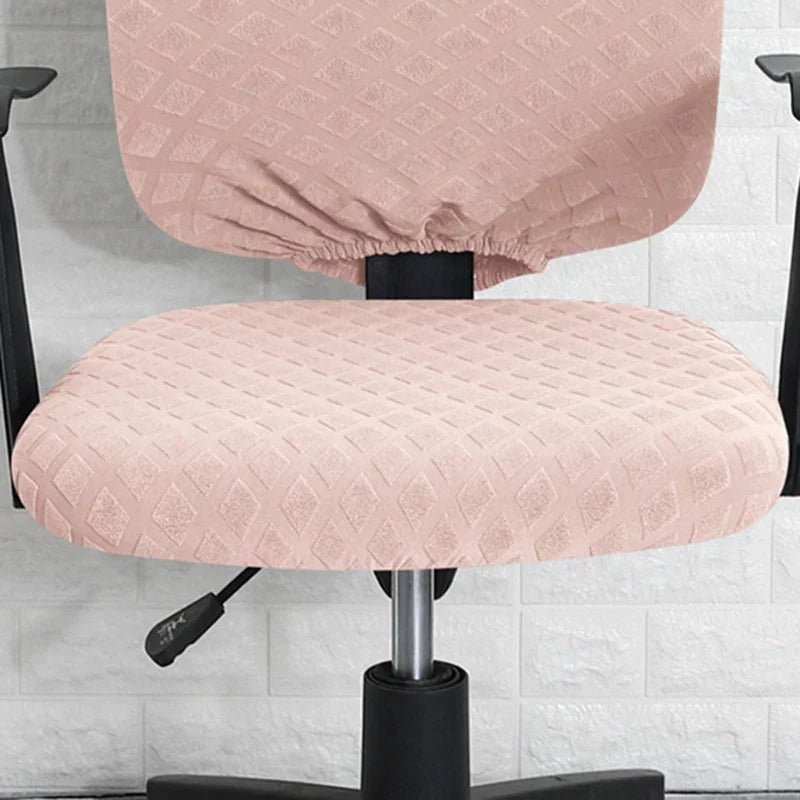 Spandex elastic office chair cover Jacquard seat covers pineapple mesh fleece protective cover elastic computer seat protector