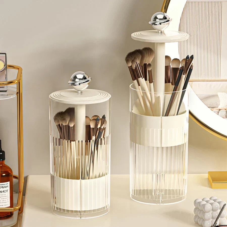 Auto Lift & Luxe Makeup Brush Organizer