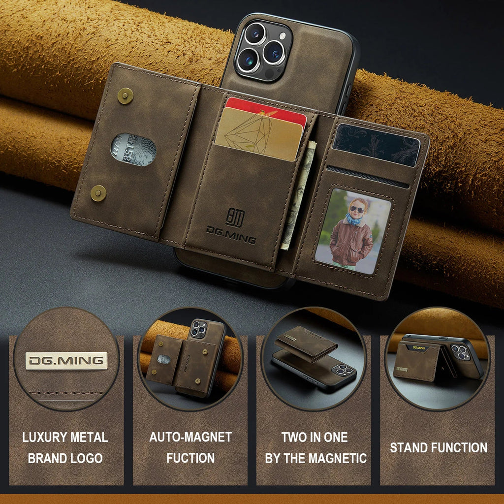2-in-1 iPhone case with detachable wallet