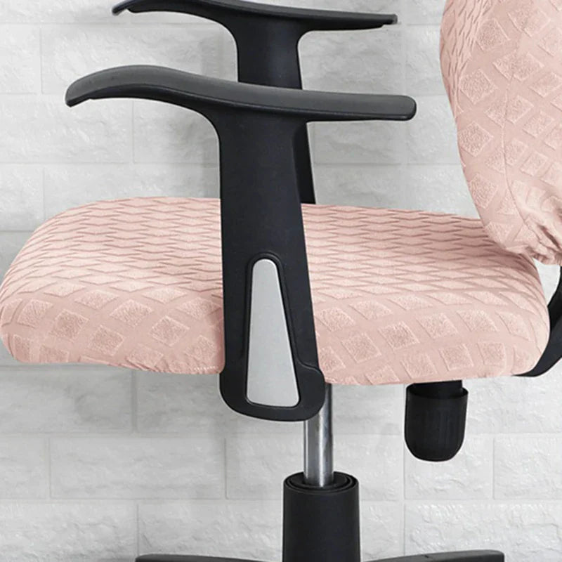 Spandex elastic office chair cover Jacquard seat covers pineapple mesh fleece protective cover elastic computer seat protector