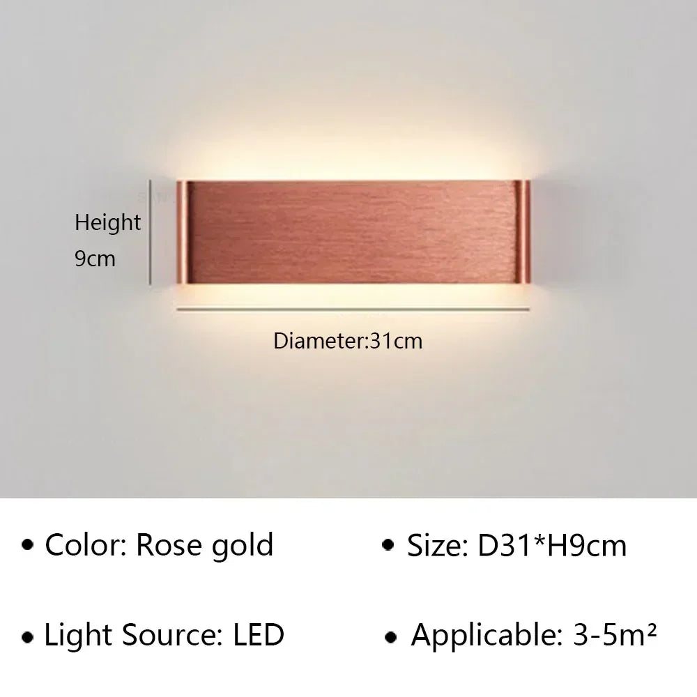 LumiEra Modern LED Wall Lamp | Stylish Design | Warm White Light for Bedroom, Hallway & Bathroom