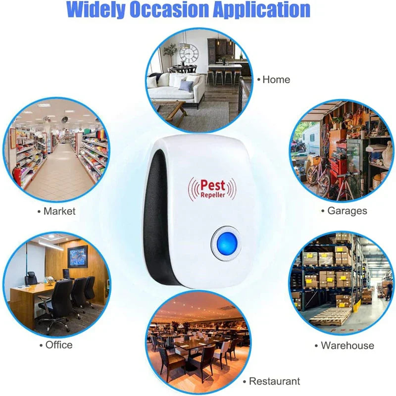 Pest control, ultrasound, mice, cockroaches, insects, rats, spiders, mosquitoes, pest control, household, unwanted animals