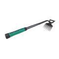 Dual-Purpose 8-Tooth Manganese Steel Hoe with Non-Slip Rubber Handle for Weeding, Digging, and Soil Loosening