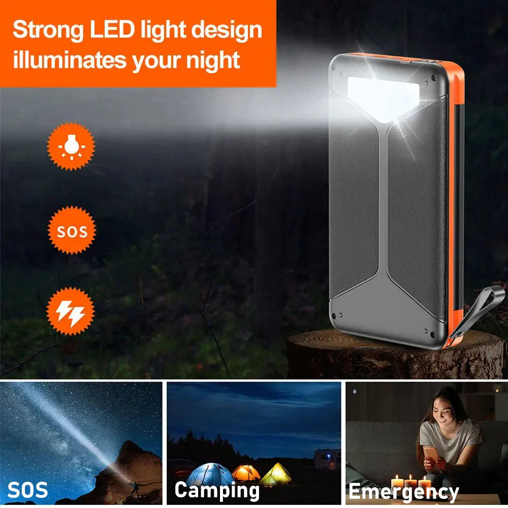 Solar Powerbank VoltMate Flip 15W | 10,000/20,000mAh | Wireless Qi Charging | Solar Panel Foldable | Waterproof & Shockproof