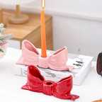 Bowknot-Shaped Ceramic Candle Holder