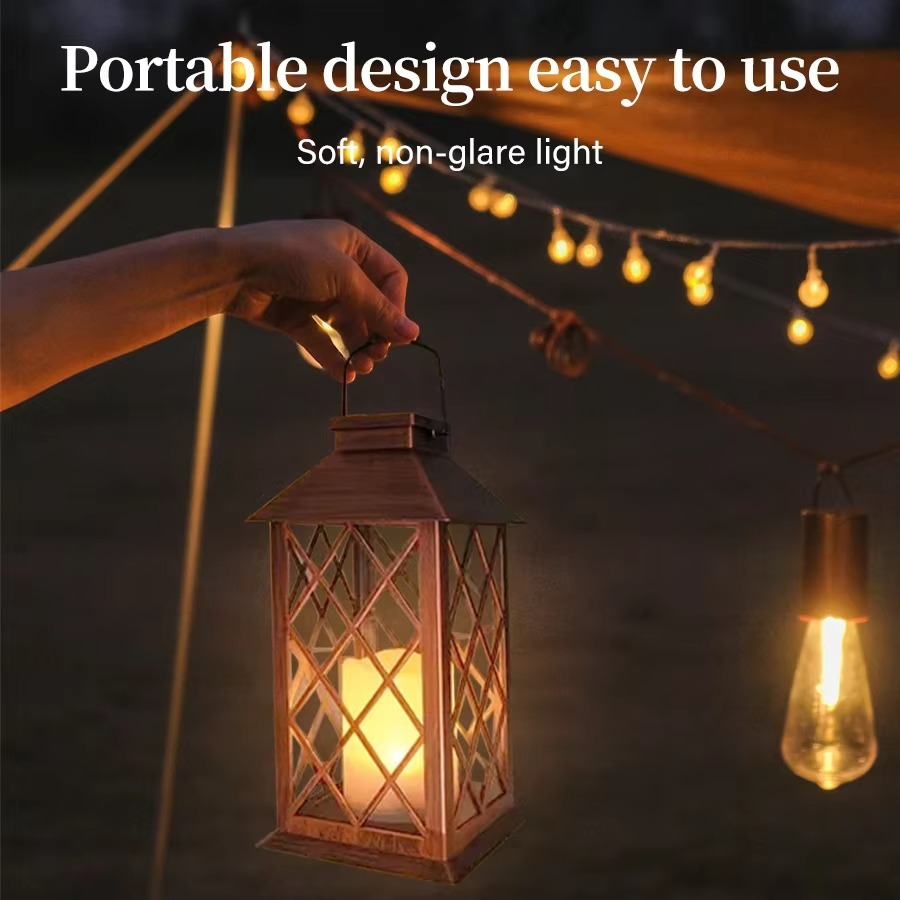 Elegant Solar-Powered Garden Lantern