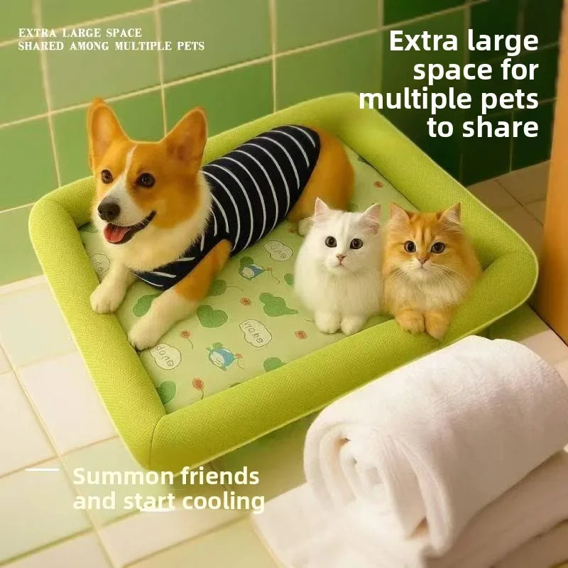 Kühlmatte Pawlino ChillPad | Summer Mat for Dogs & Cats | Breathable & Fluffy | For Small to Large Pets