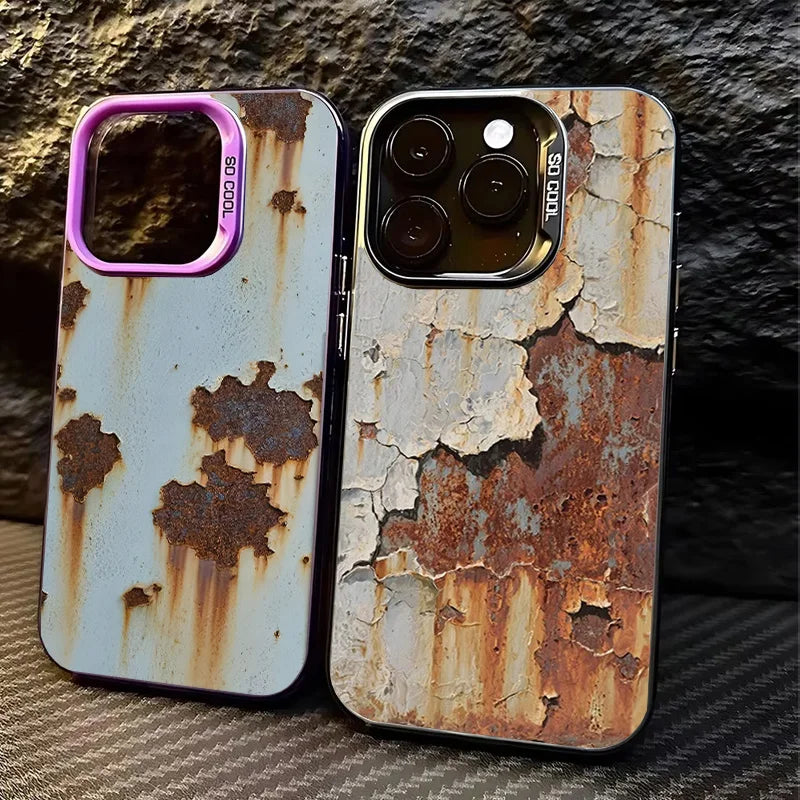 Industrial Rust Finish Shockproof iPhone Case