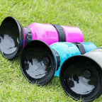 Dog Water Bottle HydroPaws | 2-in-1 with Bowl | Leak-proof & Portable | 500ml | Blue, Pink, Grey