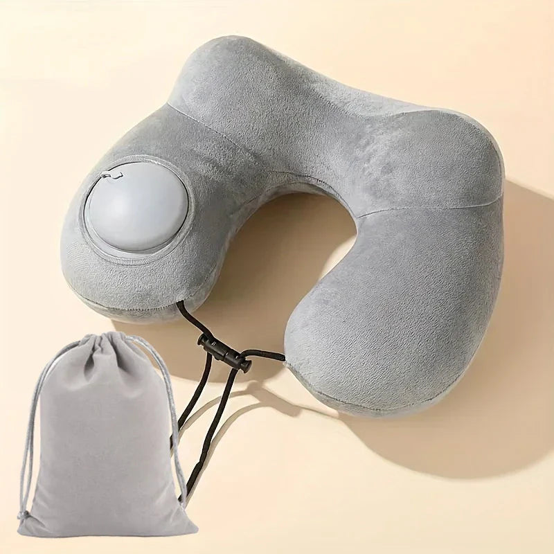 Neckiva Neck Pillow | Ergonomic & Ultra-light | Micro-Velours | Portable with Bag