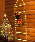 Winter Light | LED Christmas Decoration | Climbing Santa with Ladder | 1.5 m / 3 m | 8 Light Modes | USB
