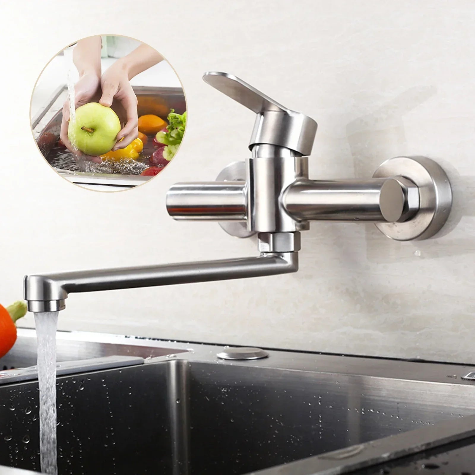Modern Wall Faucet for Bathroom and Kitchen