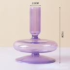Lilac Candle Holder made of Glass