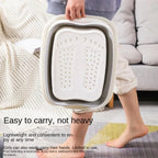 Solevia Foldable Foot Bath with Massage Function | Space-saving & sturdy | For foot care, pedicure & relaxation at home