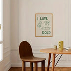 I Love Dogs Wall Art