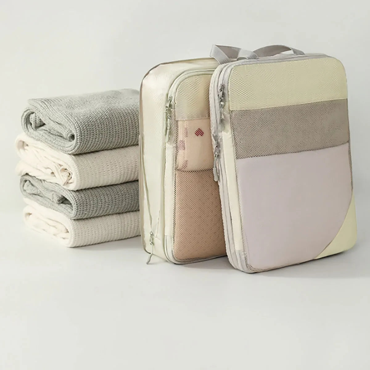 PackNest Compression Organizer Set | 5-piece | Space-saving & Water-repellent | Ideal for travel & everyday use