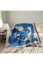 Abstract Blue Muse Blanket