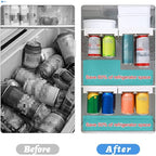 Refrigerator Beverage Organizer Slide Rack