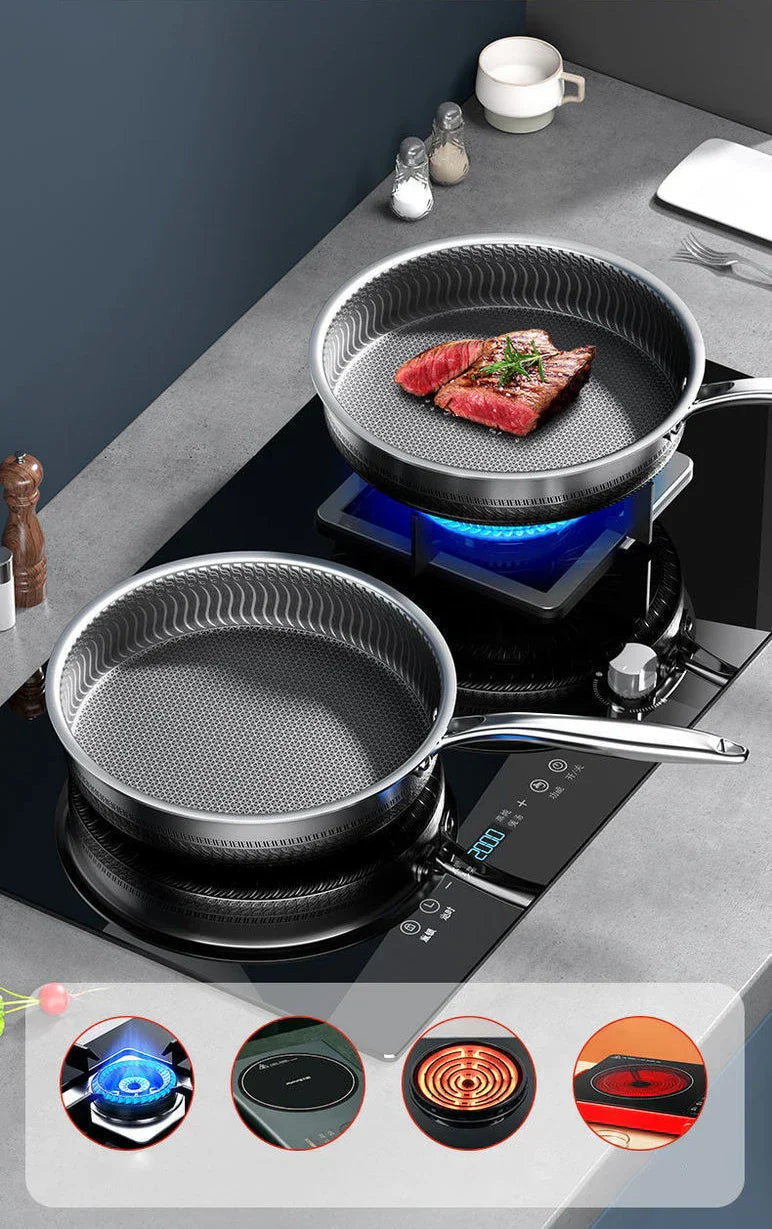 SmartSlick - Antibacterial Oil-Saving Cooking Pan with Non-Stick Coating