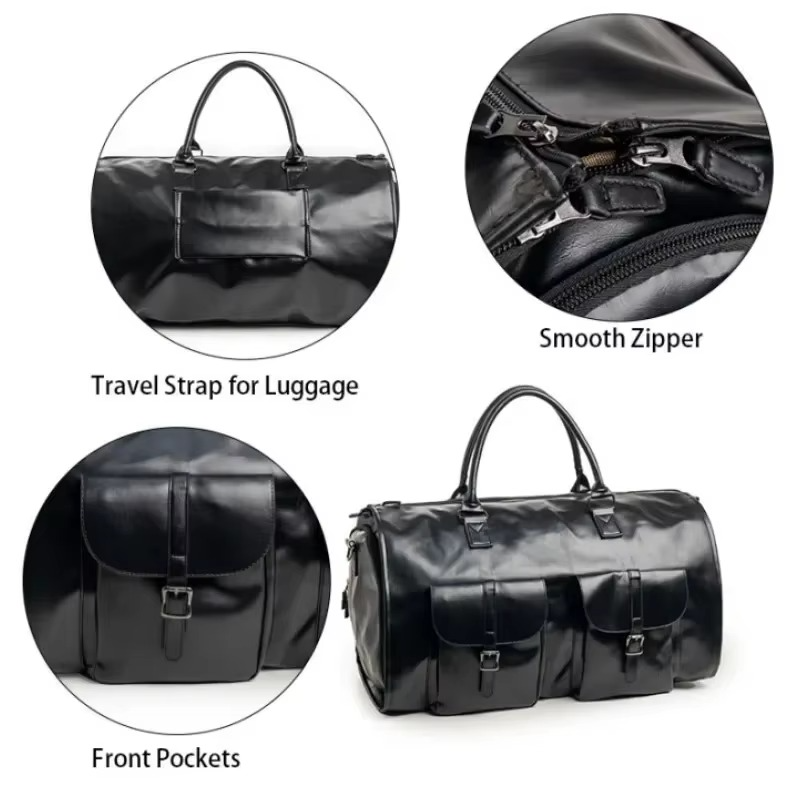 Garment Duffel Weekender Bag – Foldable Carry-On Suit Bag for Men